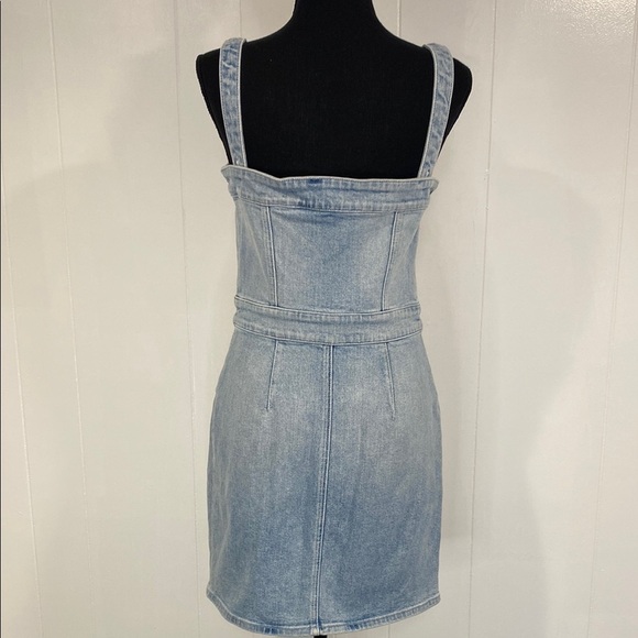 GRLFRND Revolve Petra Denim Mini Dress Hold Tight Button Front Small - Picture 8 of 15